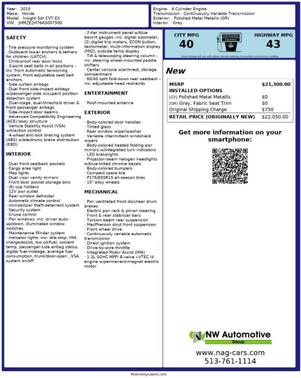 2010 Honda Insight EX 4dr Hatchback