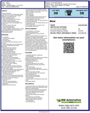 2021 Honda Accord Sport SE 1.5T