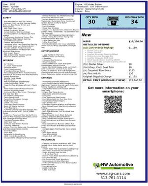 2020 Hyundai VENUE SEL