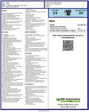 Alpine White 2015 BMW 228 xDrive