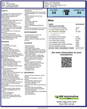 2017 Mercedes-Benz C-Class C300 Sedan