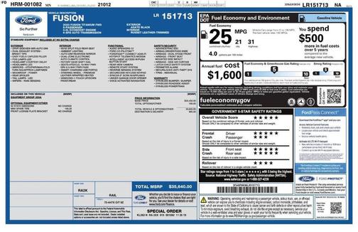 2020 Ford Fusion Titanium