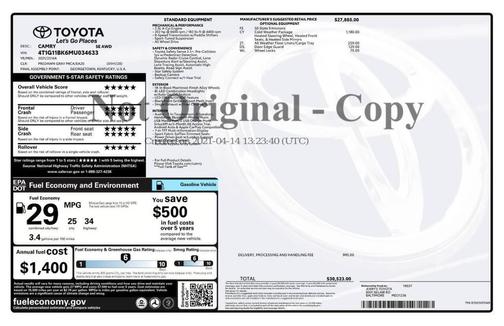 2021 Toyota Camry SE