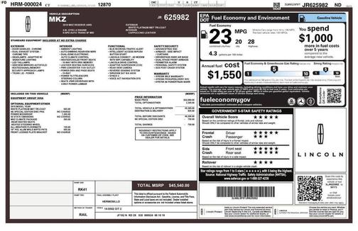 2018 Lincoln MKZ Reserve I