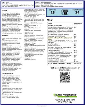 2016 Chevrolet Silverado 1500 WT