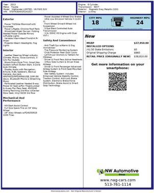 2013 Toyota Highlander Limited