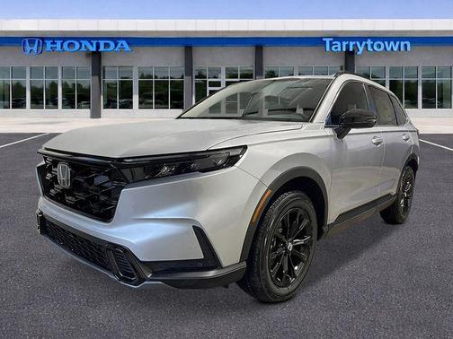 Solar Silver Metallic 2025 Honda CR-V Hybrid Sport AWD