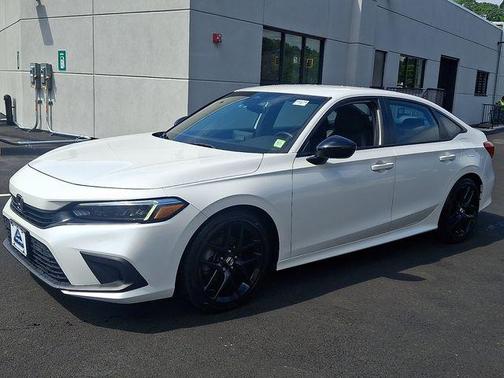 Platinum White Pearl 2023 Honda Civic Sport