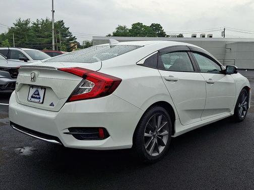 Platinum White Pearl 2019 Honda Civic EX