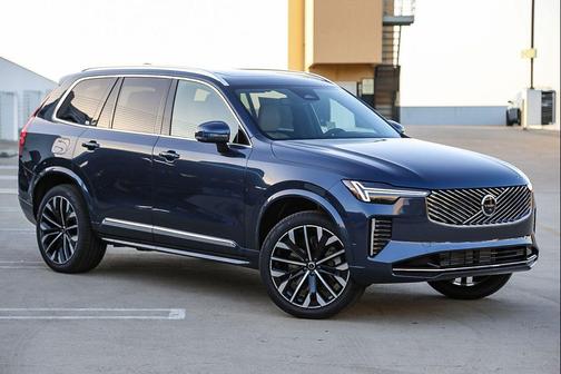 Denim Blue Metallic 2026 Volvo XC90 Plug-In Hybrid Ultra, T8 AWD, Electric/Gasoline, Bright, 7 Seats