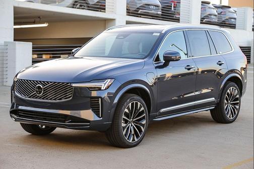 Denim Blue Metallic 2026 Volvo XC90 Plug-In Hybrid Ultra, T8 AWD, Electric/Gasoline, Bright, 7 Seats