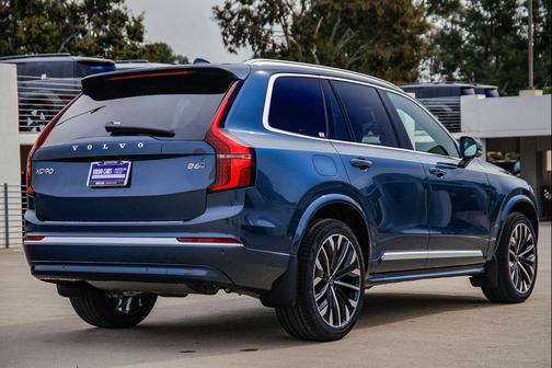 Denim Blue Metallic 2026 Volvo XC90 Plus, B6 AWD Gas (mild hybrid), Gasoline, Bright, 7 Seats