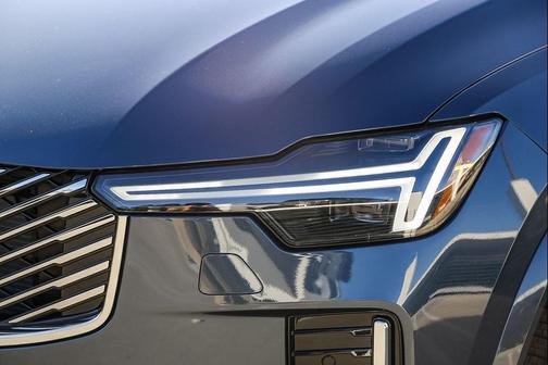 Denim Blue Metallic 2026 Volvo XC90 Plus, B6 AWD Gas (mild hybrid), Gasoline, Bright, 7 Seats