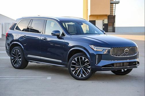 Denim Blue Metallic 2026 Volvo XC90 Plug-In Hybrid Plus, T8 AWD, Electric/Gasoline, Bright, 7 Seats