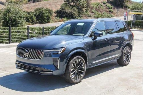 Denim Blue Metallic 2026 Volvo XC90 Plug-In Hybrid Plus, T8 AWD, Electric/Gasoline, Bright, 7 Seats
