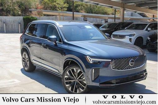 Denim Blue Metallic 2026 Volvo XC90 Plug-In Hybrid Plus, T8 AWD, Electric/Gasoline, Bright, 7 Seats