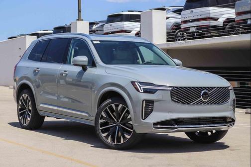 Vapour Grey Metallic 2026 Volvo XC90 Plug-In Hybrid Ultra, T8 AWD, Electric/Gasoline, Bright, 7 Seats