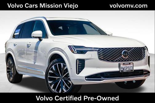 Crystal White Pearl 2026 Volvo XC90 Plus, B6 AWD Gas (mild hybrid), Gasoline, Bright, 7 Seats