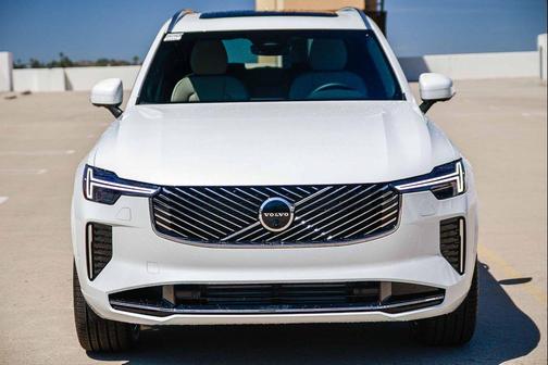 Crystal White Pearl 2026 Volvo XC90 Plug-In Hybrid Plus, T8 AWD, Electric/Gasoline, Bright, 7 Seats