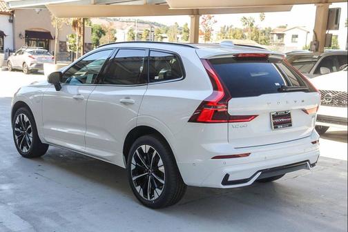 Crystal White Metallic 2026 Volvo XC60 Plug-In Hybrid Plus, T8 AWD Electric/Gasoline, Dark
