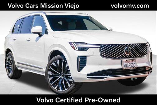 Crystal White Pearl 2026 Volvo XC90 Ultra, B6 AWD Gas (mild hybrid), Gasoline, Bright, 7 Seats