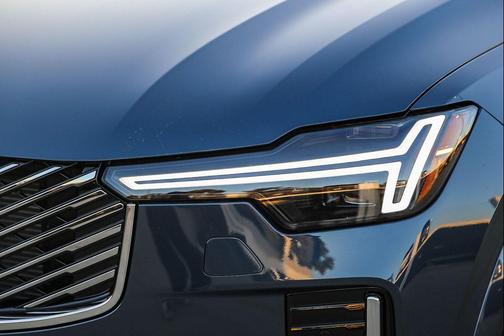 Denim Blue Metallic 2026 Volvo XC90 Plug-In Hybrid Plus, T8 AWD, Electric/Gasoline, Bright, 7 Seats