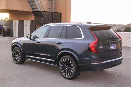 Denim Blue Metallic 2026 Volvo XC90 Plug-In Hybrid Plus, T8 AWD, Electric/Gasoline, Bright, 7 Seats