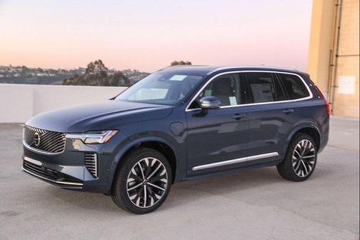 Denim Blue Metallic 2026 Volvo XC90 Plug-In Hybrid Plus, T8 AWD, Electric/Gasoline, Bright, 7 Seats