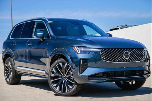 Denim Blue Metallic 2026 Volvo XC90 Plus, B6 AWD Gas (mild hybrid), Gasoline, Bright, 7 Seats