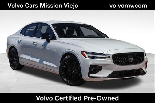 Crystal White Metallic 2024 Volvo S60 B5 Plus Black Edition