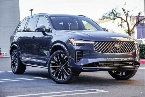 Denim Blue Metallic 2026 Volvo XC90 Plus, B5 AWD Gas (mild hybrid), Gasoline, Bright, 7 Seats