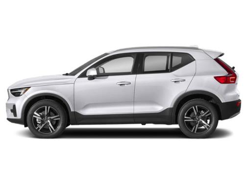 Crystal White Metallic 2023 Volvo XC40 B5 Plus Dark Theme
