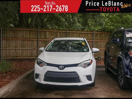 Super White 2016 Toyota Corolla L