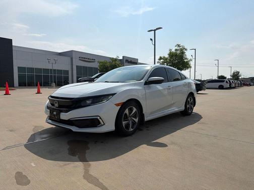 White Orchid Pearl 2019 Honda Civic LX