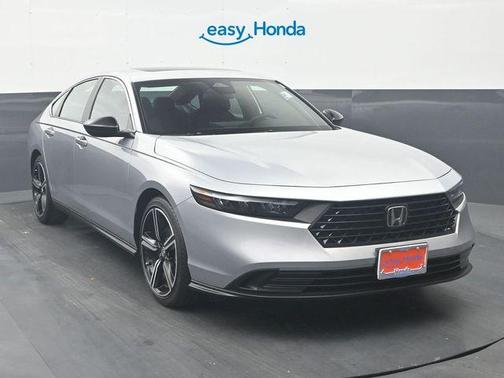 Solar Silver Metallic 2025 Honda Accord Hybrid Sport