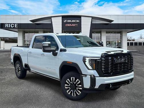 Glacier White Tricoat 2026 GMC Sierra 2500 Denali Ultimate