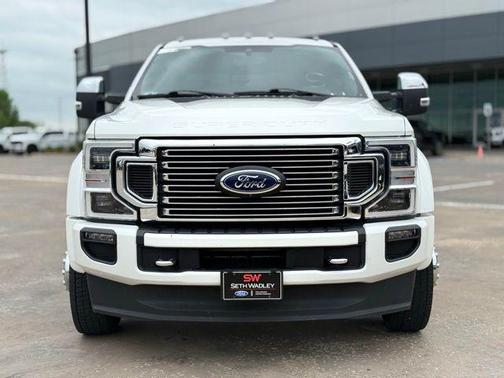 Star White Metallic Tri-Coat 2020 Ford F-450 Platinum