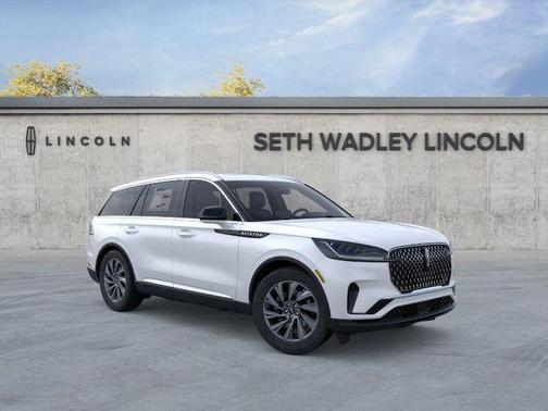 Pristine White Metallic Tri-Coat 2026 Lincoln Aviator Premiere