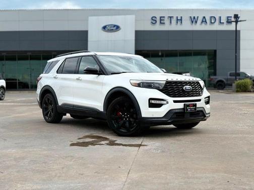 Star White Metallic Tri-Coat 2020 Ford Explorer ST