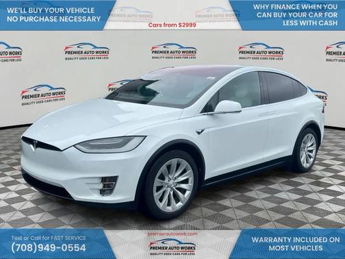 Pearl White Multi-Coat 2017 Tesla Model X 90D
