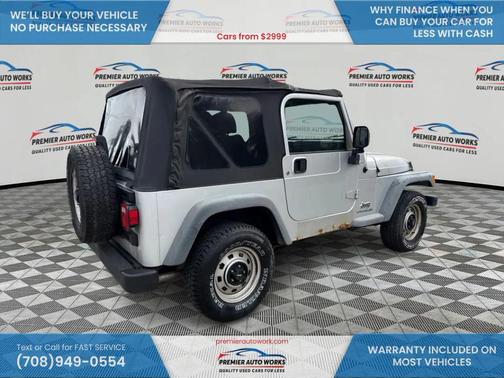 Bright Silver Metallic Clearcoat/Med Gray Soft Top 2005 Jeep Wrangler Sport