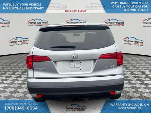 Lunar Silver Metallic 2017 Honda Pilot EX-L