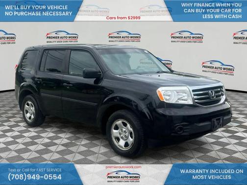 Burgundy 2012 Honda Pilot LX