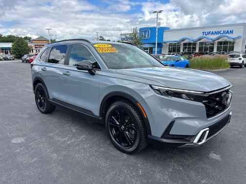 Gray 2024 Honda CR-V Hybrid Sport Touring AWD