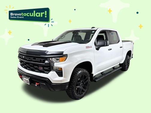 Summit White 2025 Chevrolet Silverado 1500 Custom Trail Boss