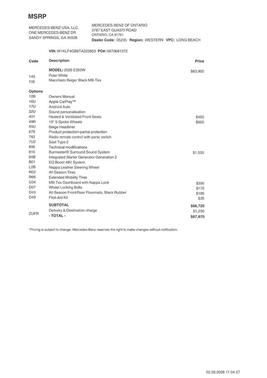 2026 Mercedes-Benz E-Class E 350