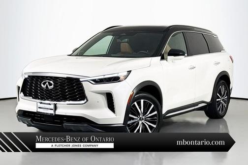 Majestic White/Black Obsidian 2024 INFINITI QX60 AUTOGRAPH