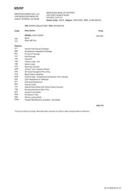 2018 Mercedes-Benz C-Class C 300