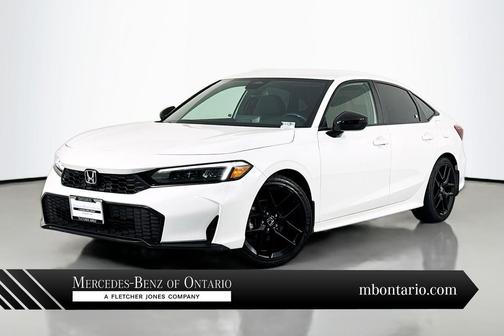 Platinum White Pearl 2025 Honda Civic Sport