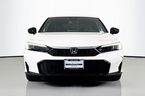 Platinum White Pearl 2025 Honda Civic Sport